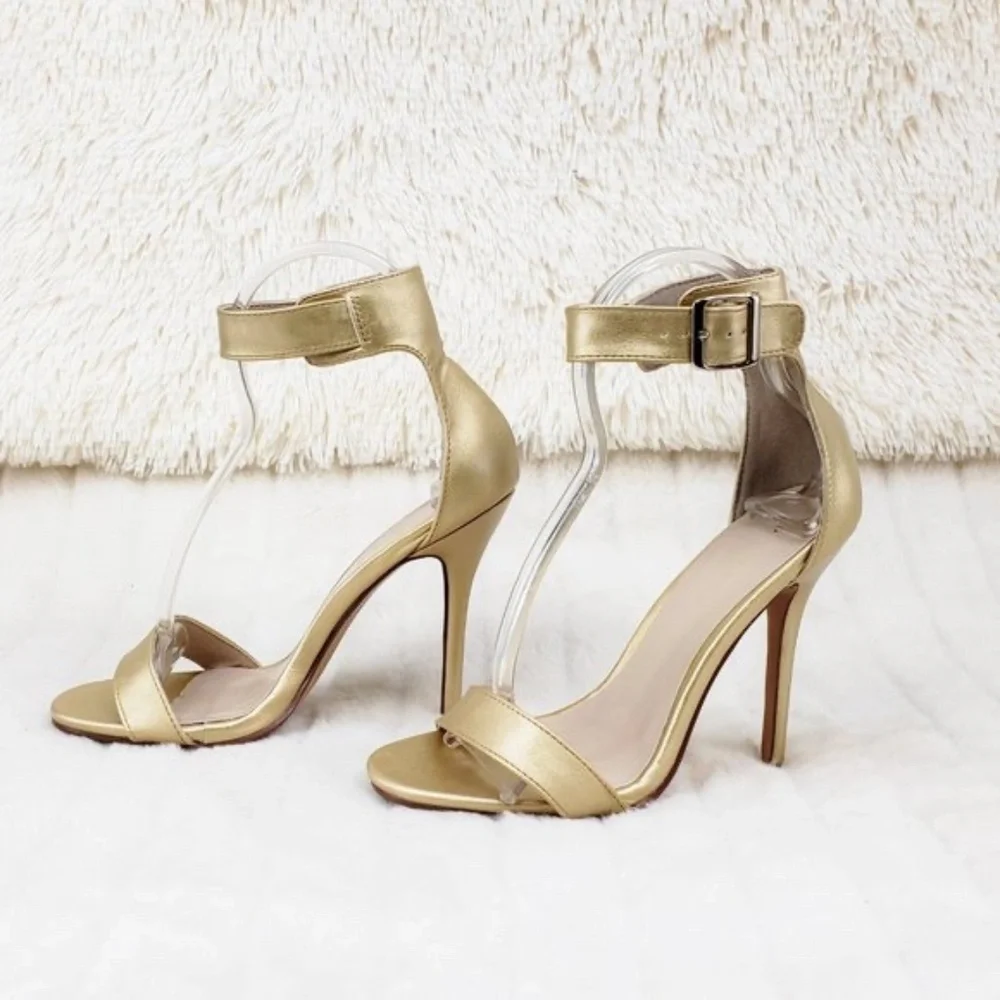 * Pleaser Gold Ankle Strap 5